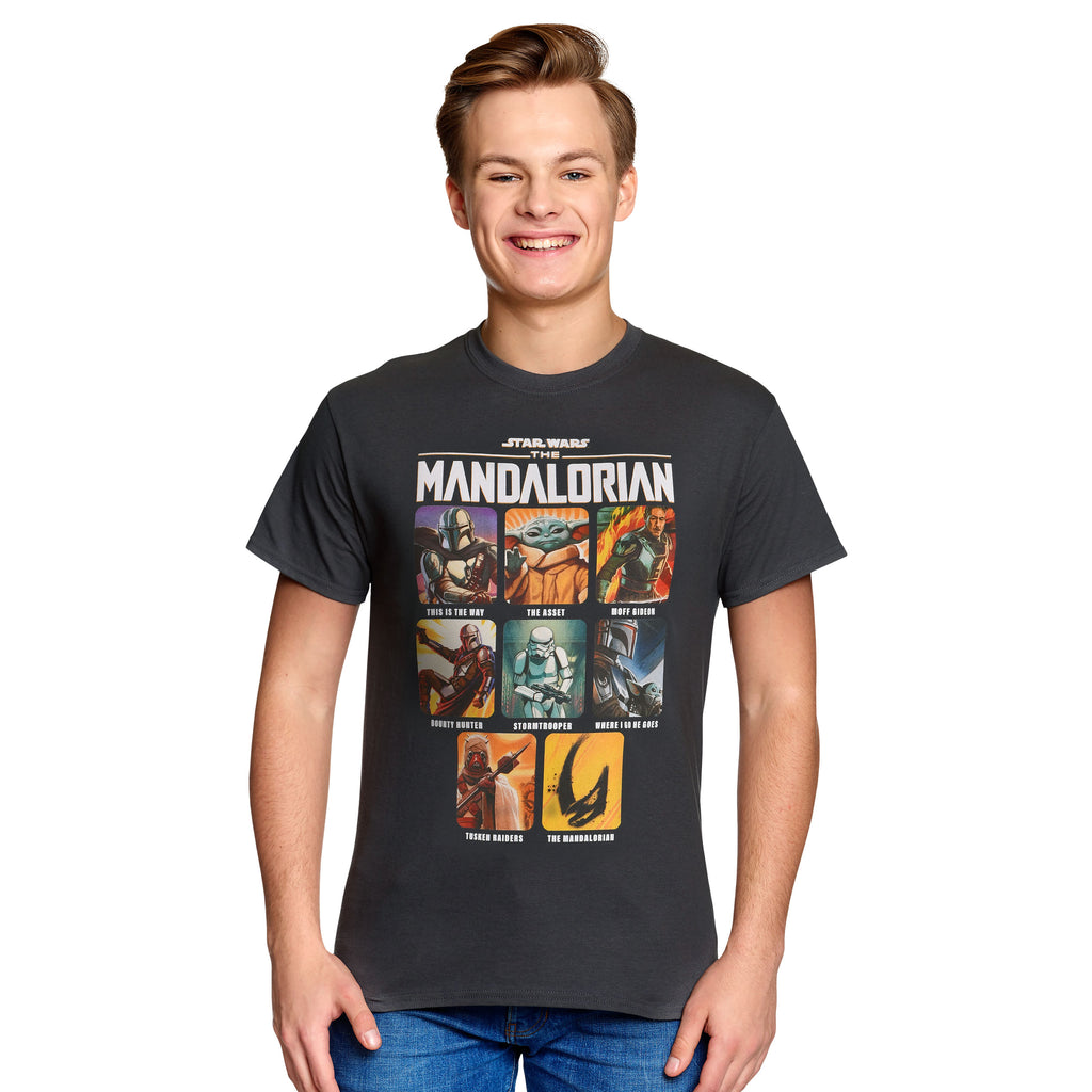 Productafbeelding The Mandalorian Characters T-Shirt grijs - Star Wars