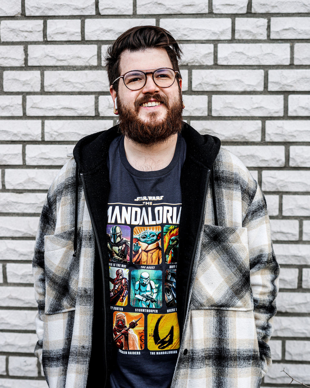 Productafbeelding The Mandalorian Characters T-Shirt grijs - Star Wars