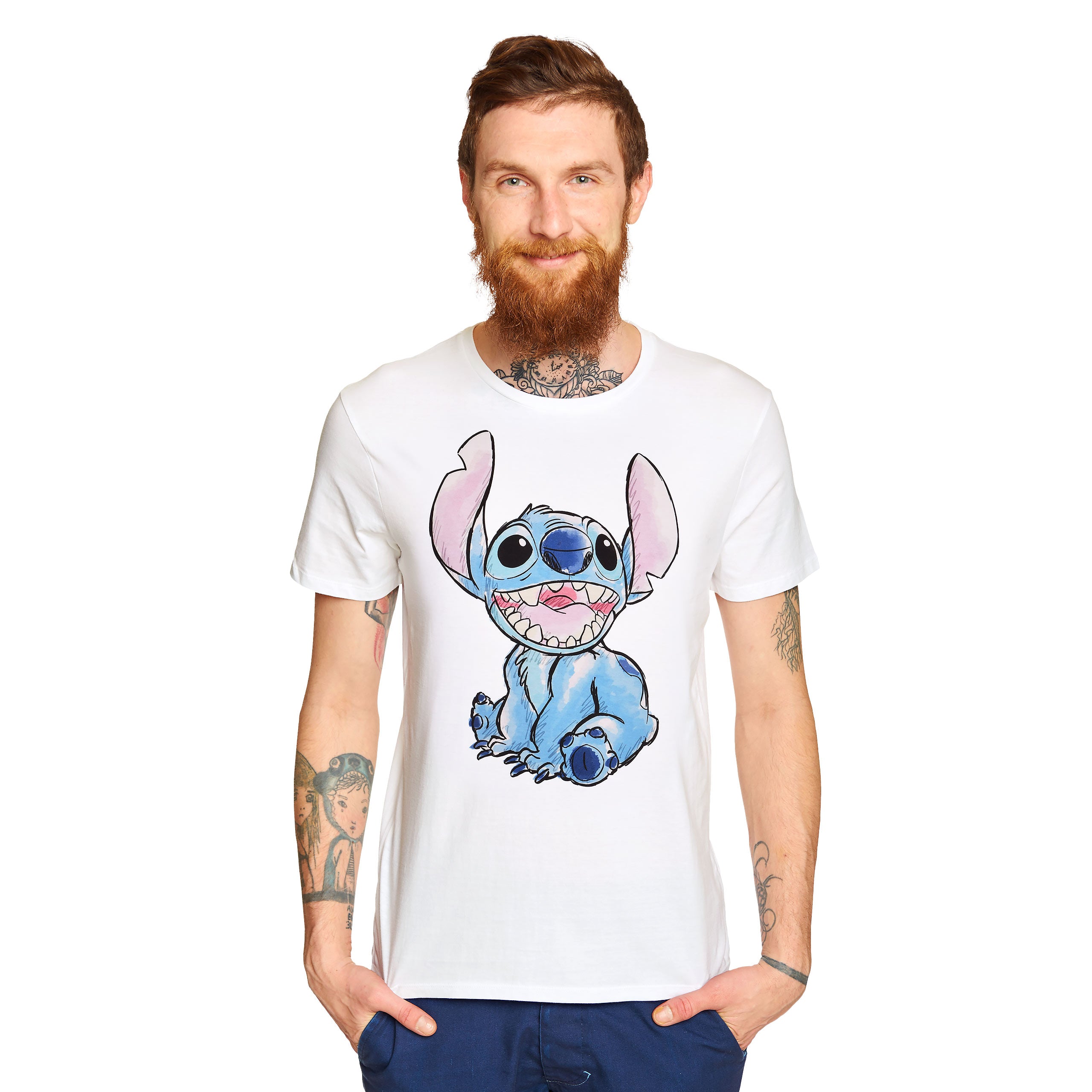 Productafbeelding Lilo & Stitch - Stitch wit T-shirt