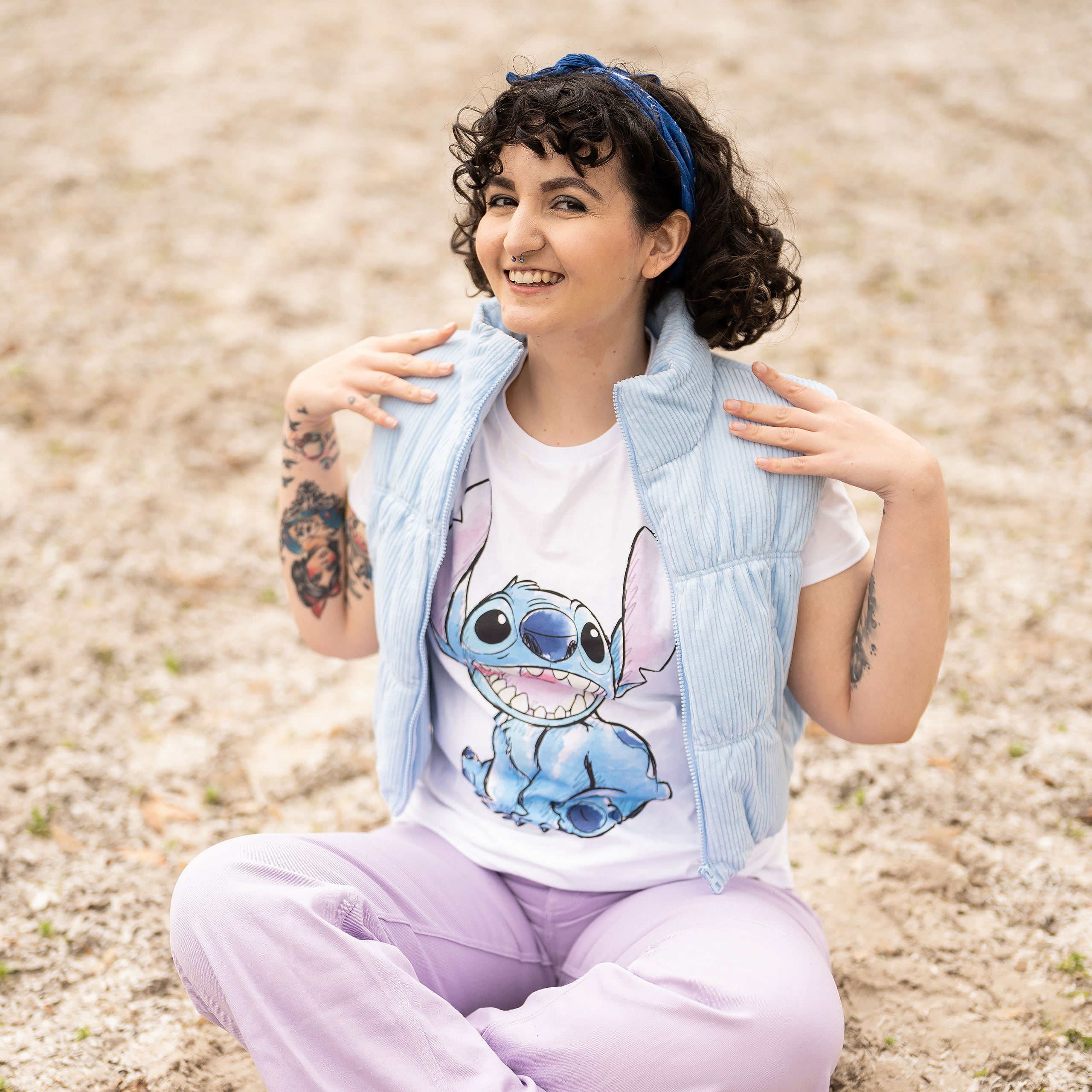 Productafbeelding Lilo & Stitch - Stitch wit T-shirt