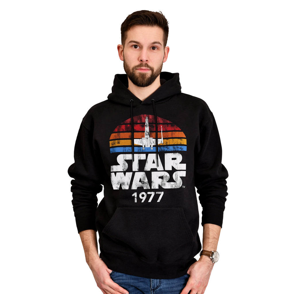 Productafbeelding Star Wars van 1977 Retro Hoodie zwart