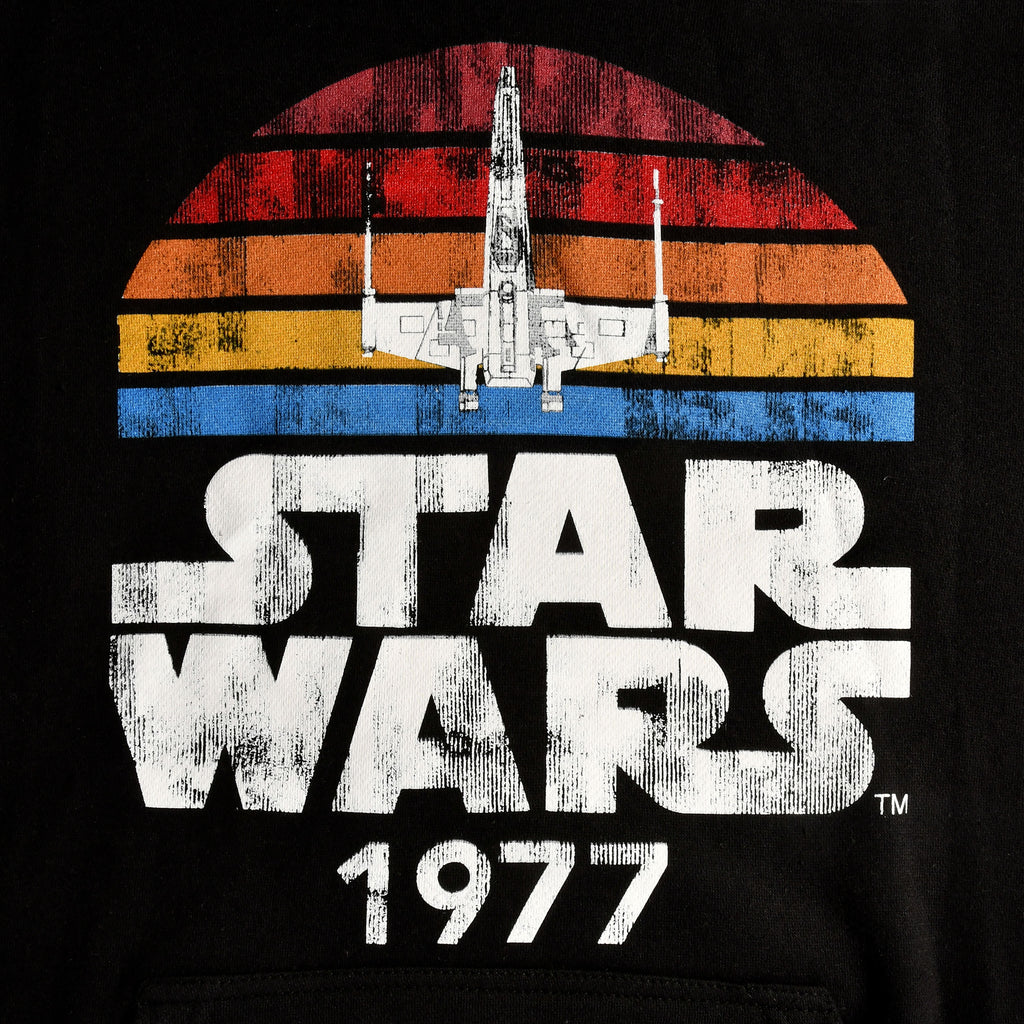 Productafbeelding Star Wars van 1977 Retro Hoodie zwart
