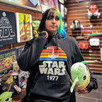 Productafbeelding Star Wars van 1977 Retro Hoodie zwart