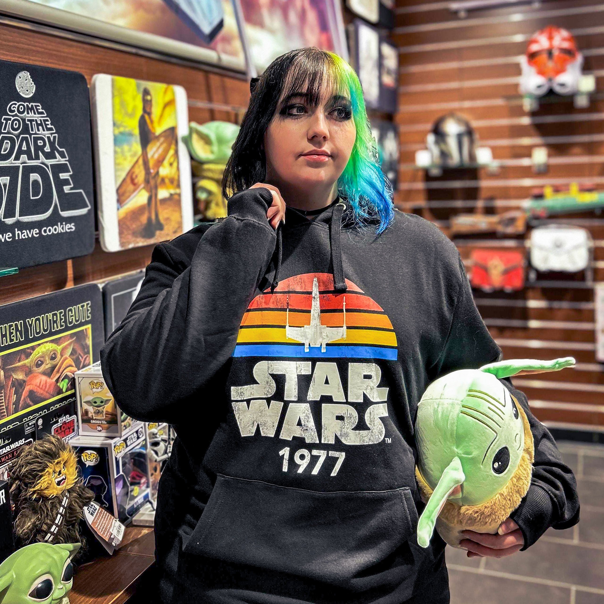Productafbeelding Star Wars van 1977 Retro Hoodie zwart