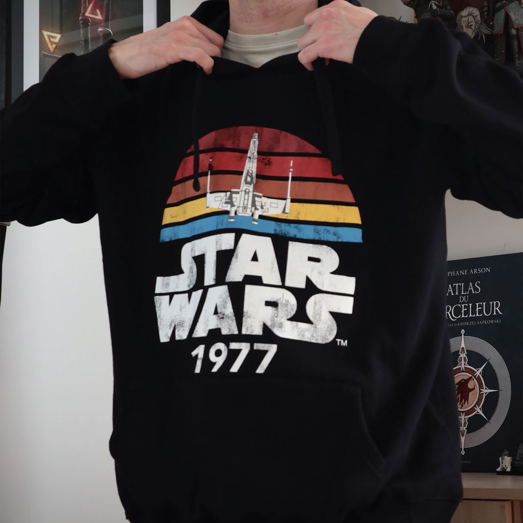 Productafbeelding Star Wars van 1977 Retro Hoodie zwart