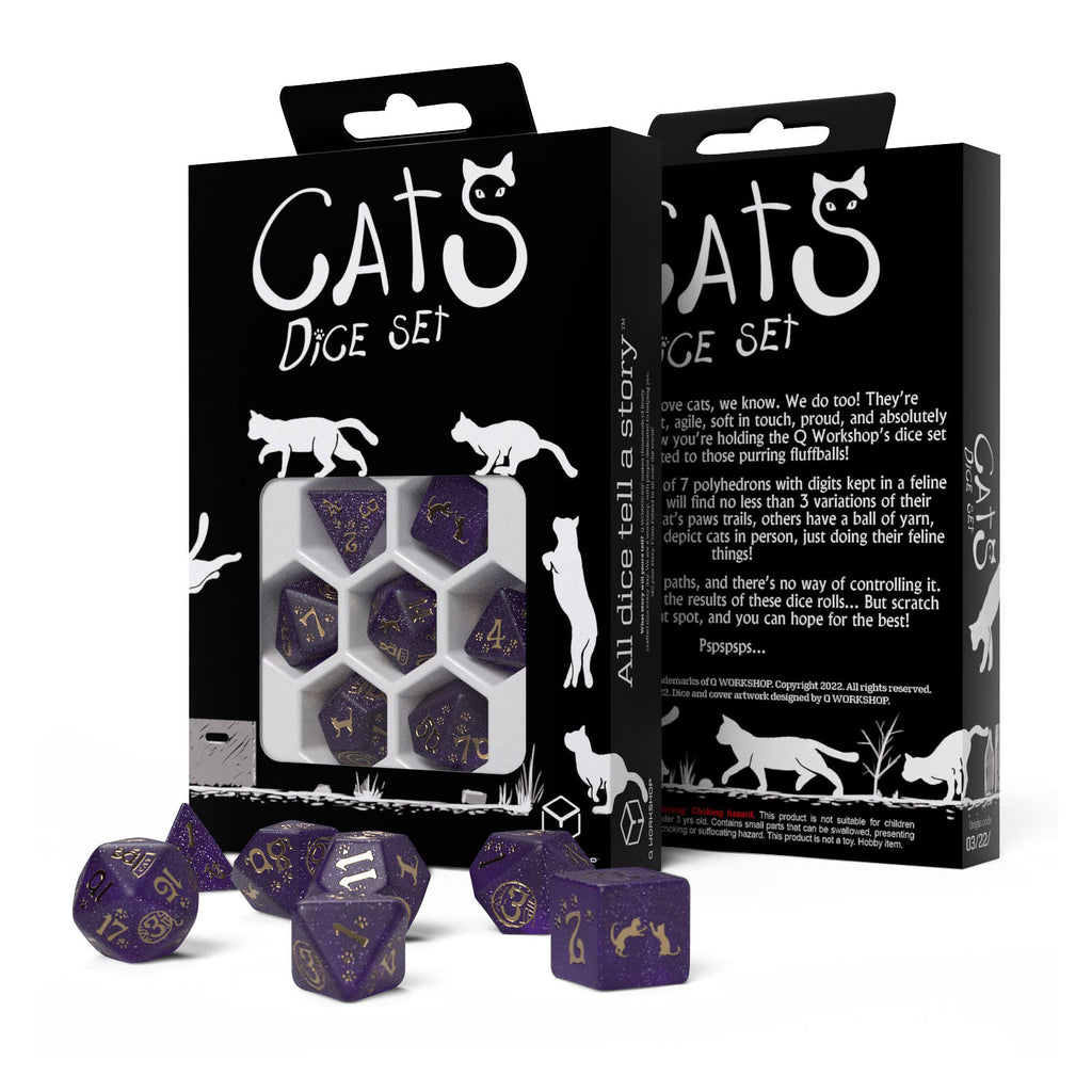 Productafbeelding Cats - Purrito RPG Dobbelset 7-delig