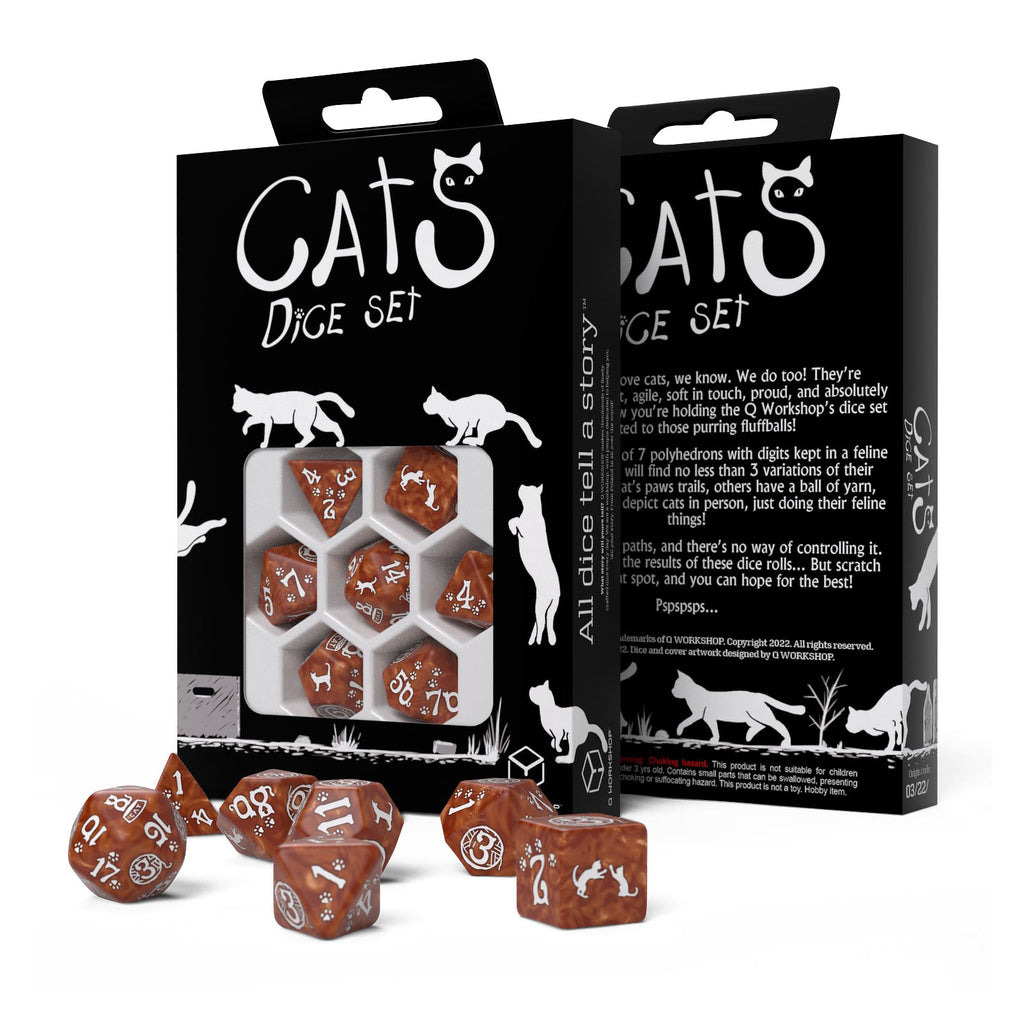 Productafbeelding Cats - Muffin RPG Dobbelstenen Set 7st