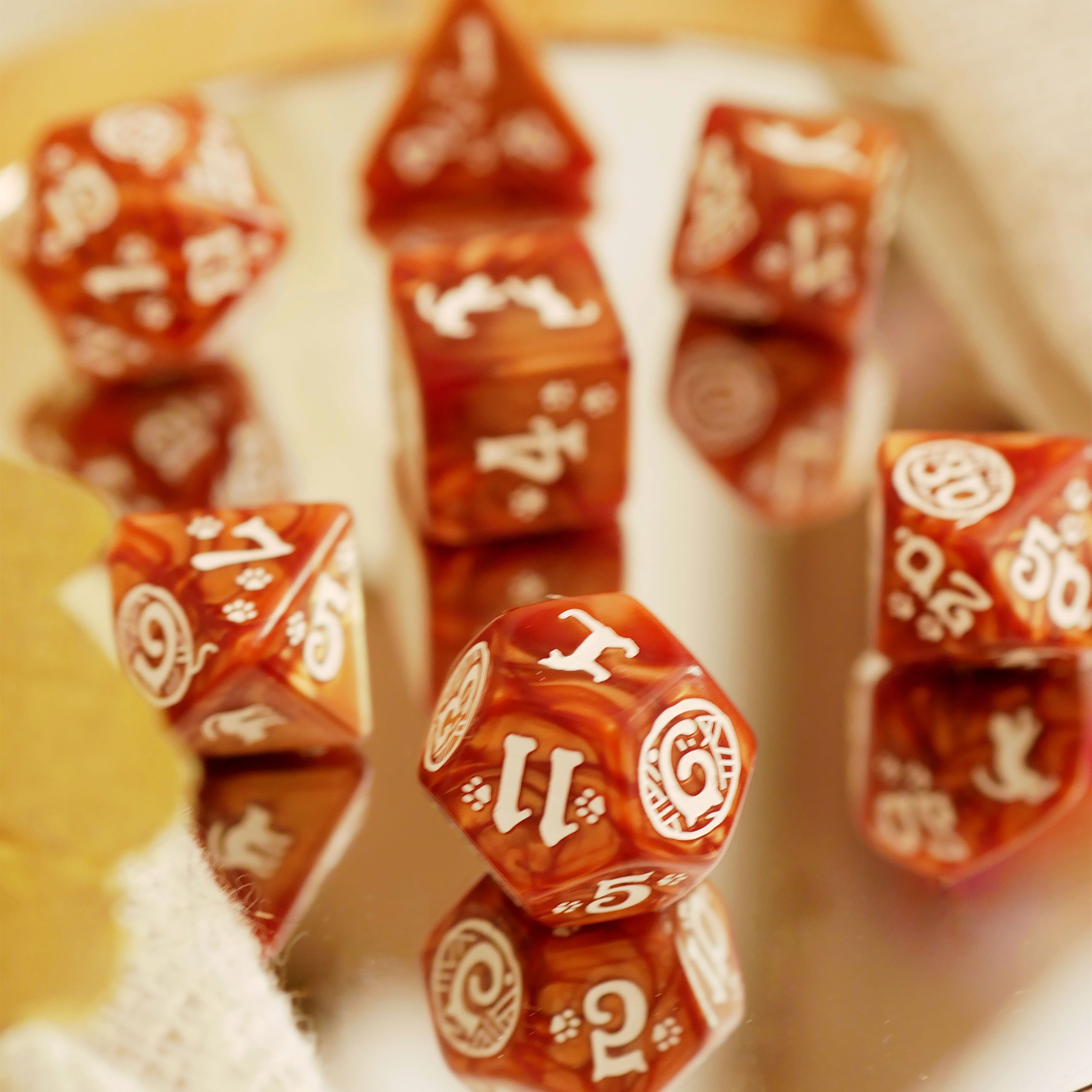Productafbeelding Cats - Muffin RPG Dobbelstenen Set 7st
