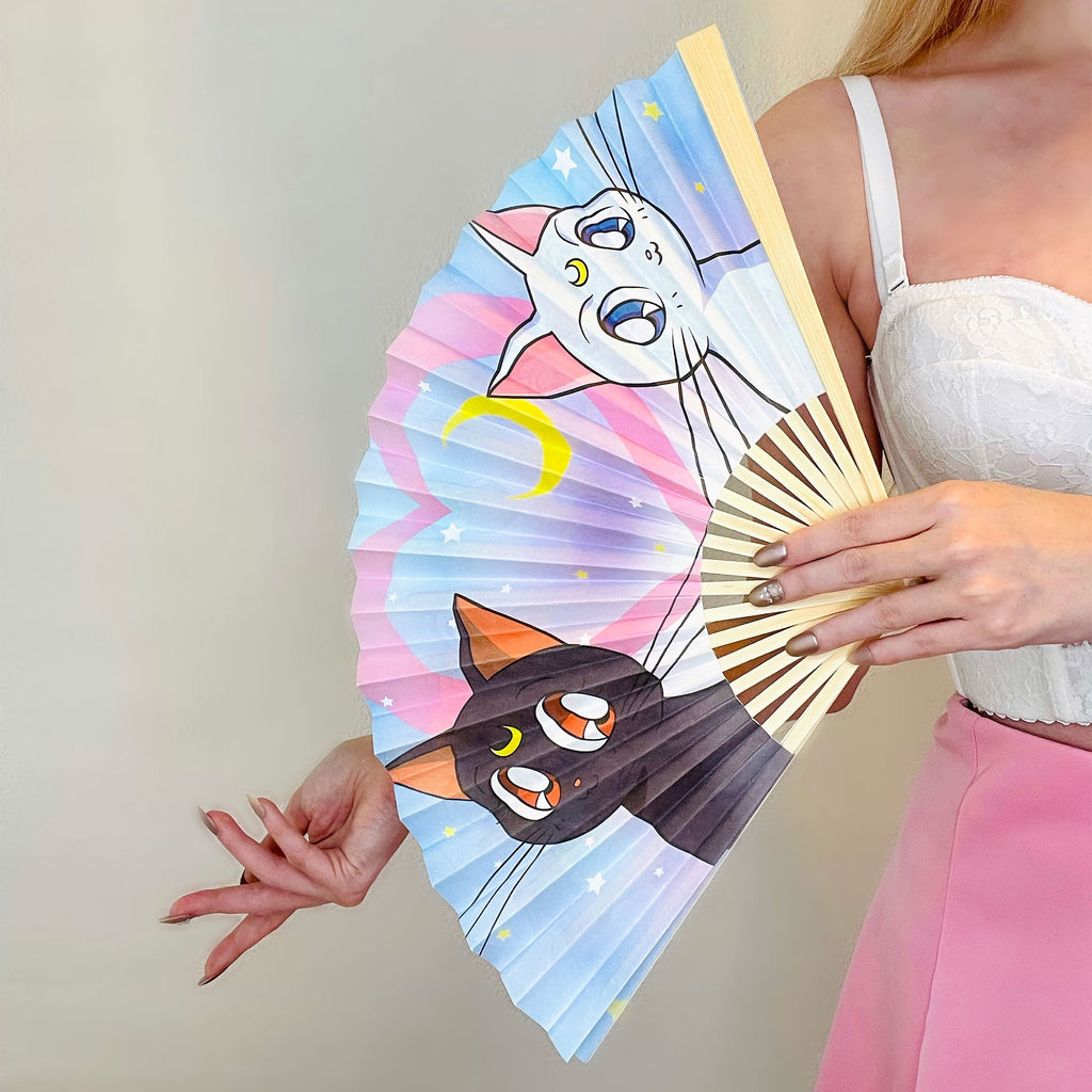Productafbeelding Sailor Moon - Luna, Artemis en Sailor Moon Waaier