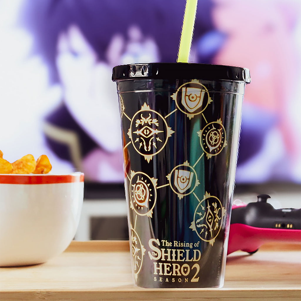 Productafbeelding Rising of the Shield Hero - Symbolen drinkbeker met rietje
