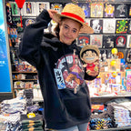 Productafbeelding One Piece - Ruffy Hoodie zwart