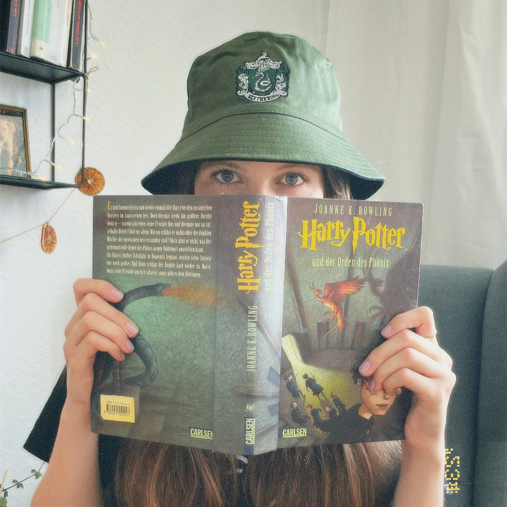 Productafbeelding Slytherin Wapen Hoed met omkeerbaar motief - Harry Potter