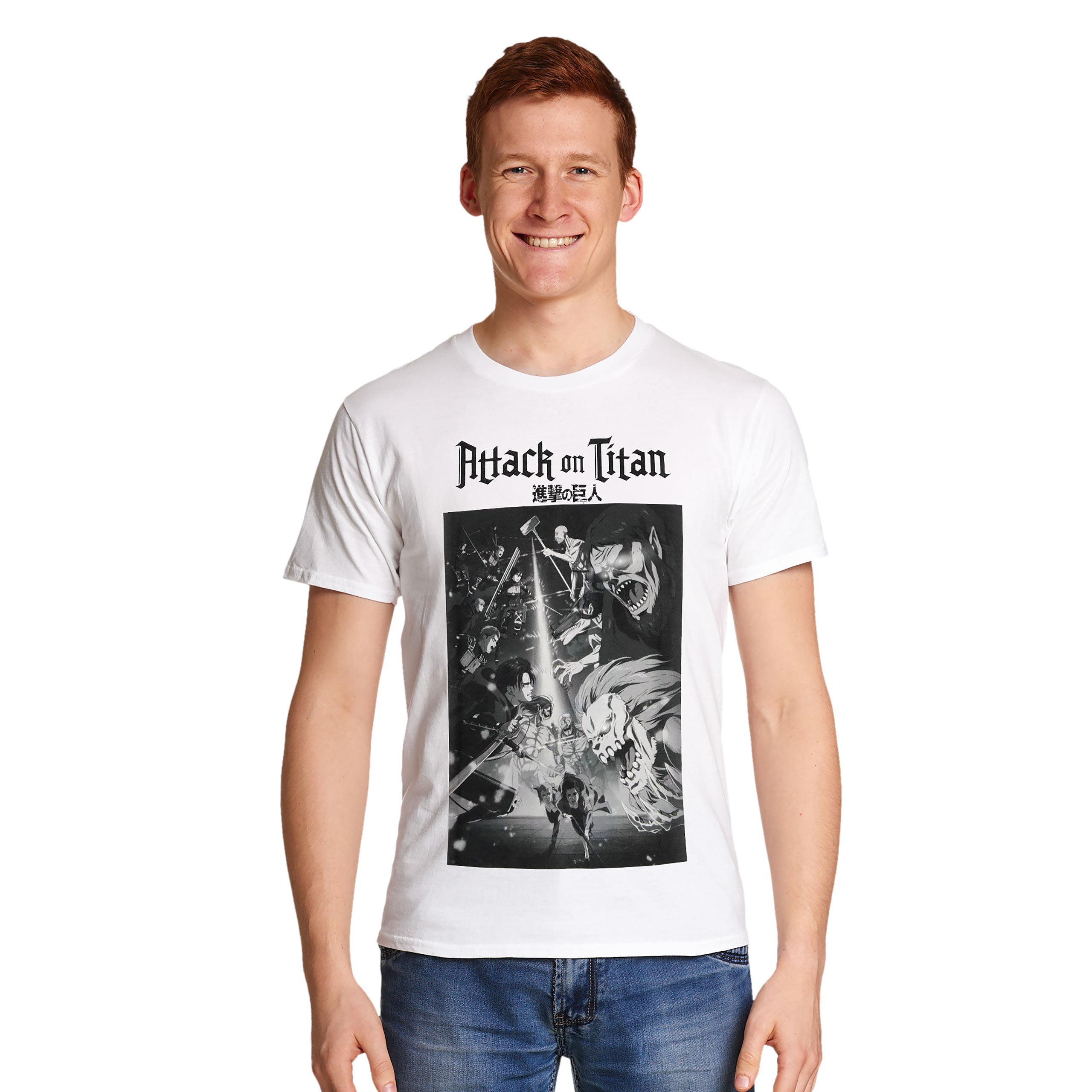 Productafbeelding Attack on Titan - Seizoen 4 Poster T-shirt wit