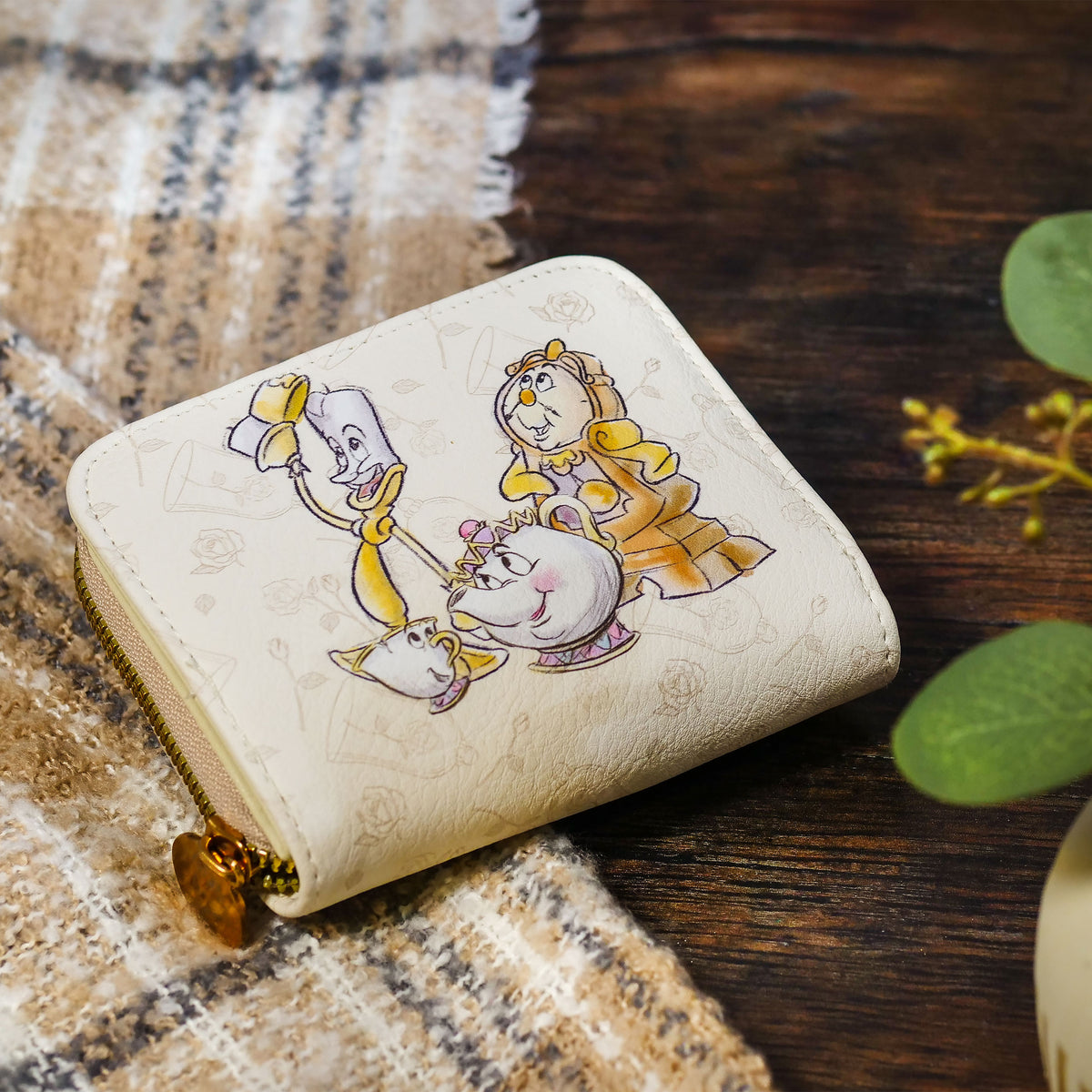 Productafbeelding Beauty and the Beast - Mevrouw Theepot, Tassilo, Lumiere, Pendule Portemonnee