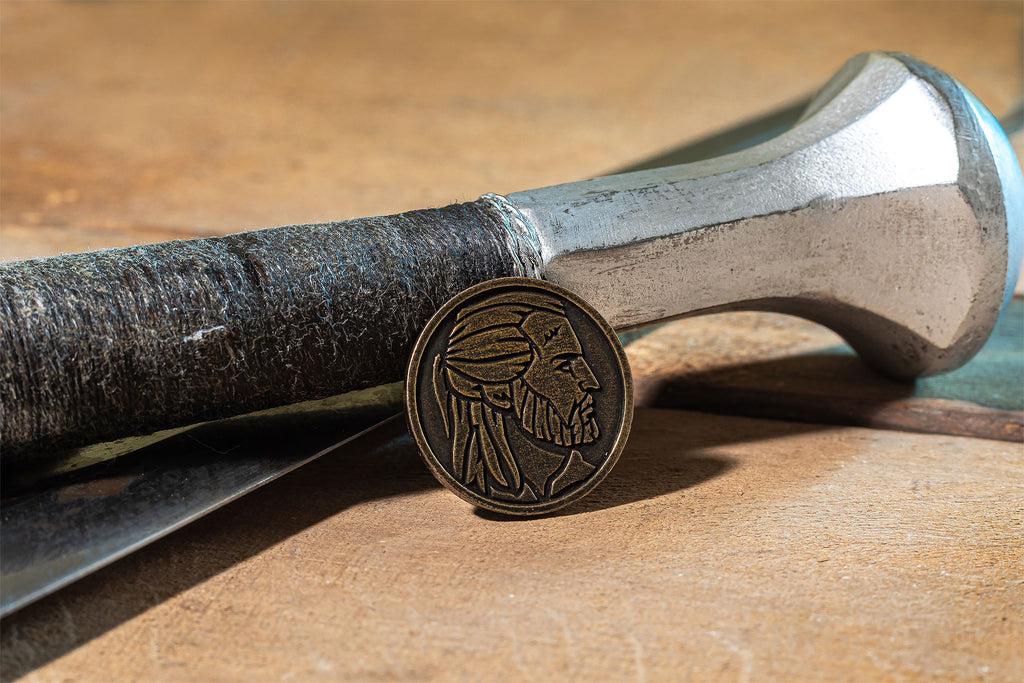 Productafbeelding Witcher - Geralt RPG Dobbelset 7-delig met Wolf Verzamelmunt