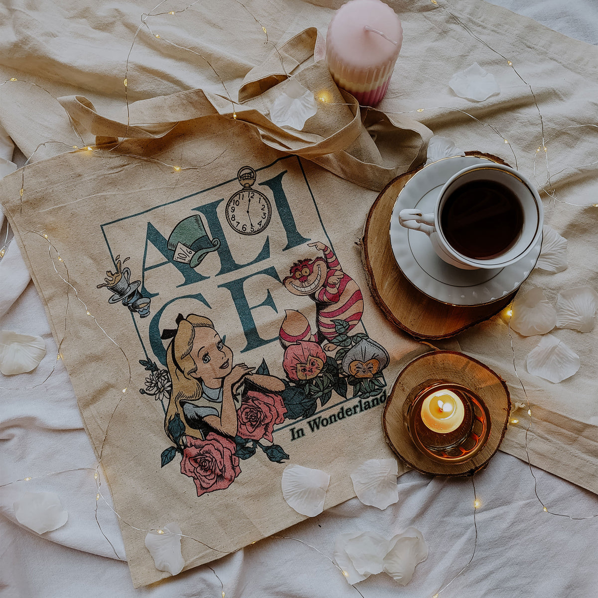 Productafbeelding Alice in Wonderland - Jute Tas