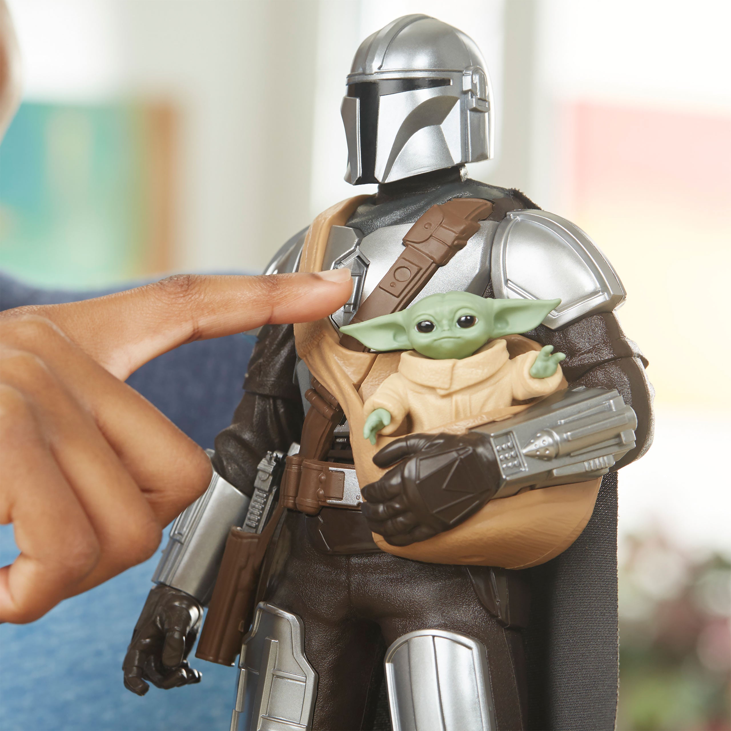 Productafbeelding Mando en Grogu Interactieve Actie Figuur Set - Star Wars The Mandalorian