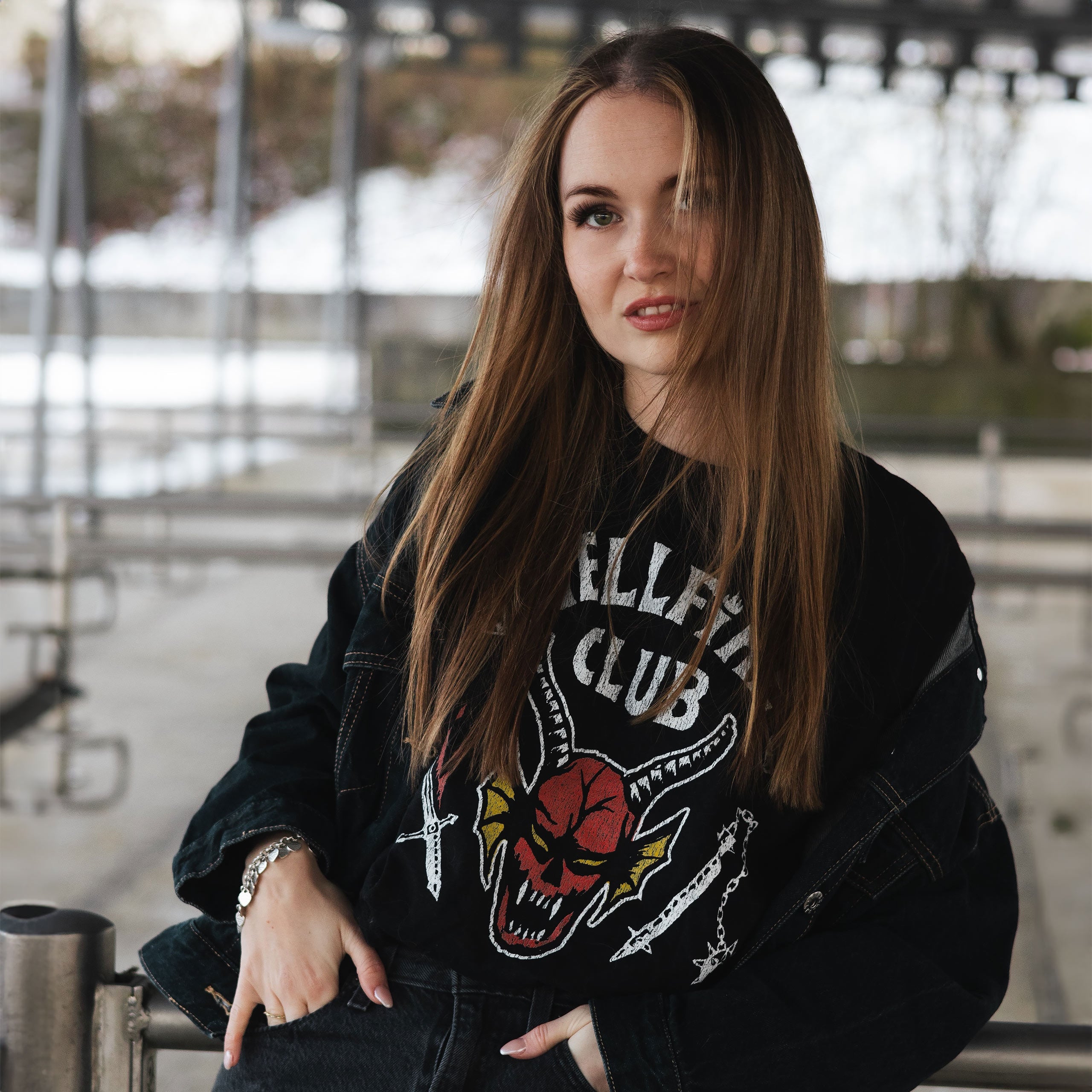 Productafbeelding Stranger Things - Hellfire Club Logo T-shirt zwart