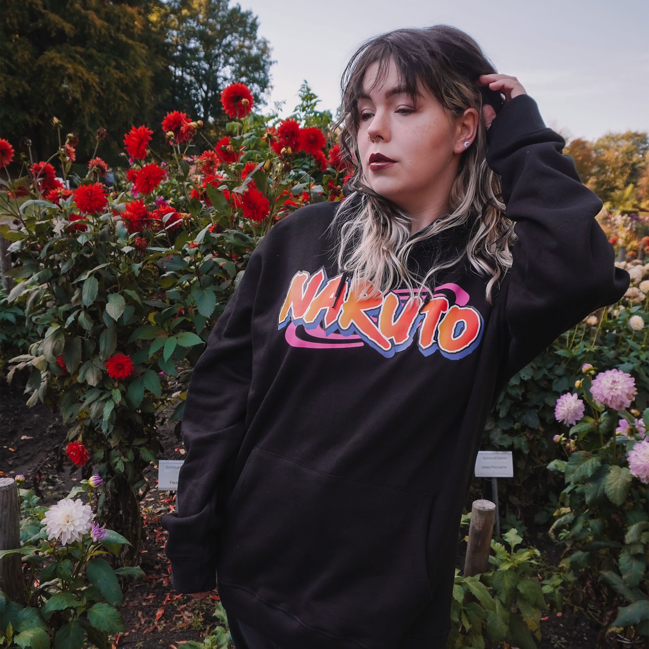 Productafbeelding Naruto Oversize Hoodie Zwart