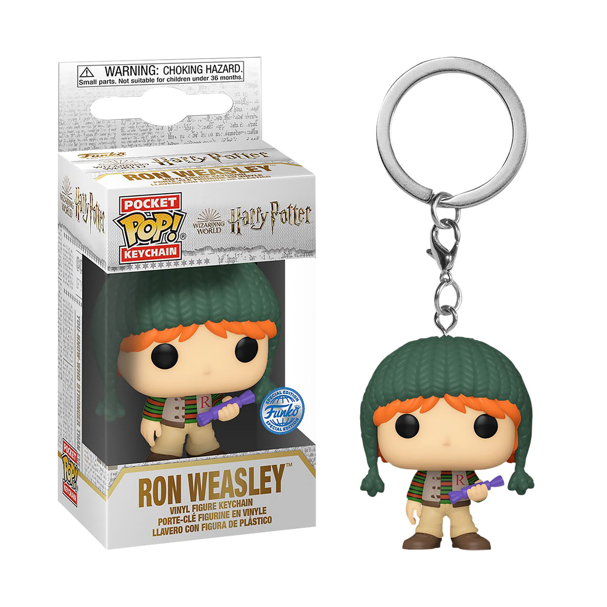 Productafbeelding Ron Holiday Funko Pop Sleutelhanger - Harry Potter