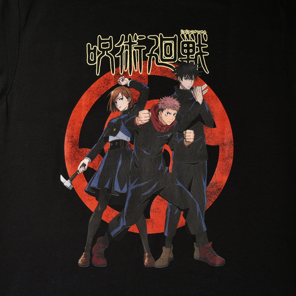 Productafbeelding Jujutsu Kaisen - Yuji, Megumi, Nobara T-Shirt zwart