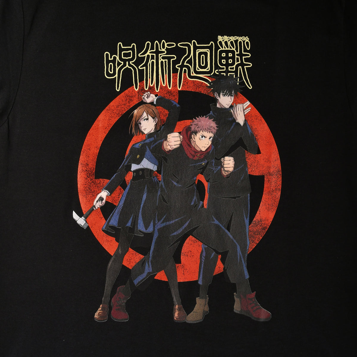 Productafbeelding Jujutsu Kaisen - Yuji, Megumi, Nobara T-Shirt zwart