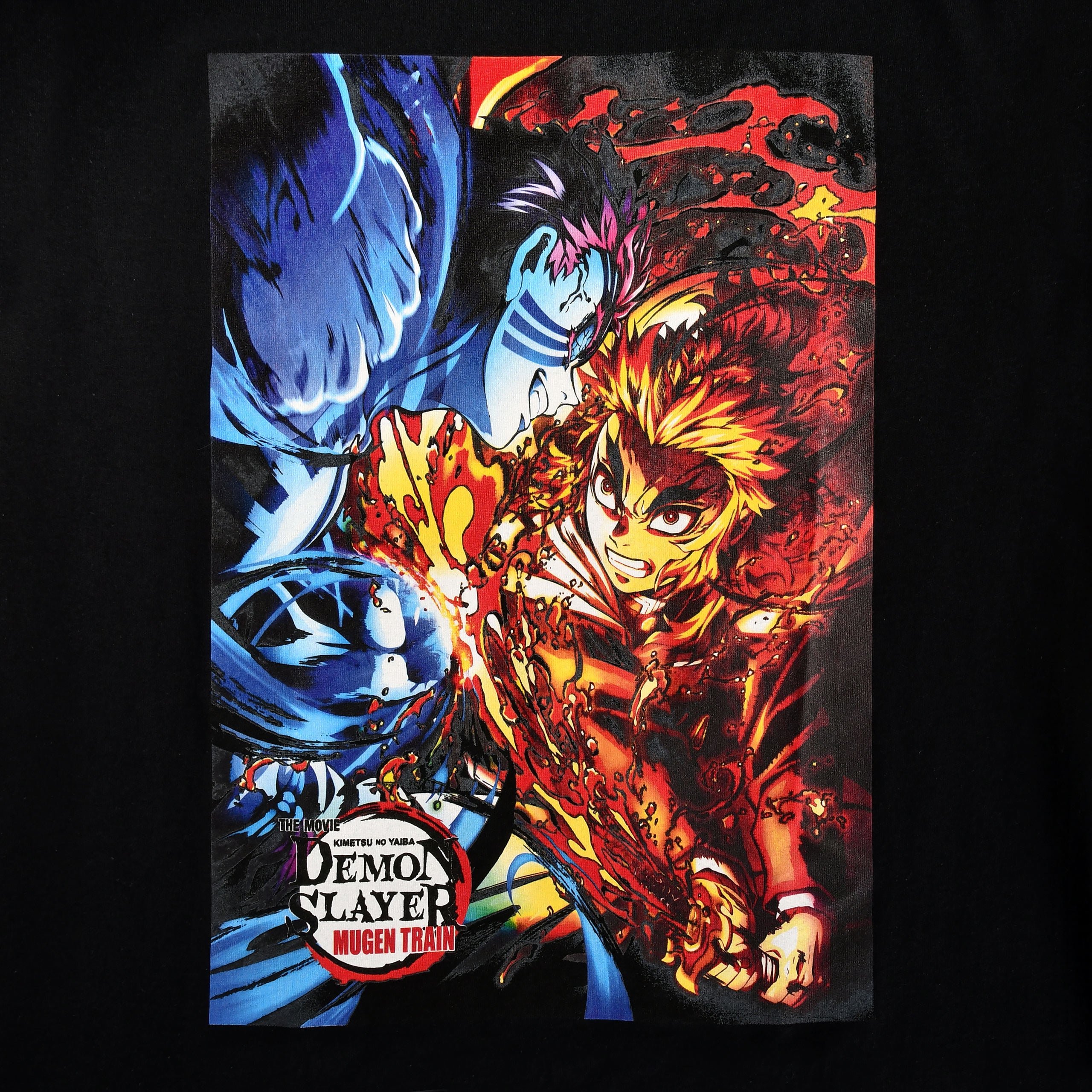 Productafbeelding Demon Slayer - Rengoku vs. Akaza T-Shirt zwart