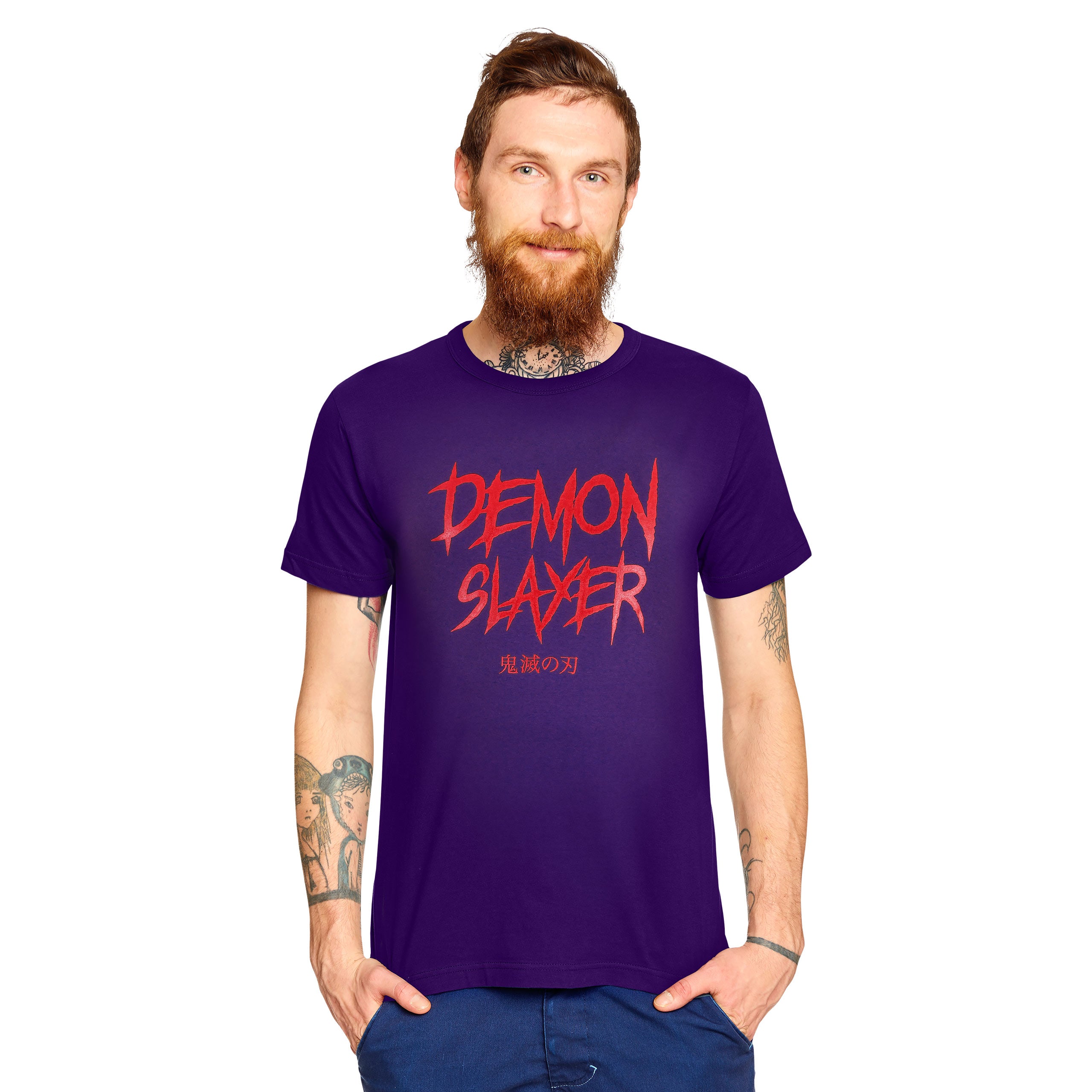 Productafbeelding Demon Slayer - Enmu T-shirt paars