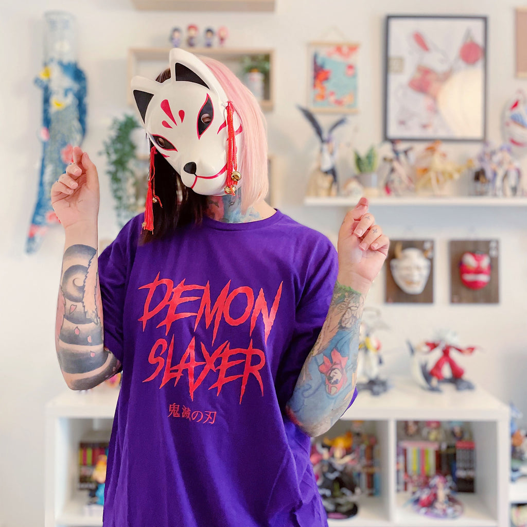 Productafbeelding Demon Slayer - Enmu T-shirt paars