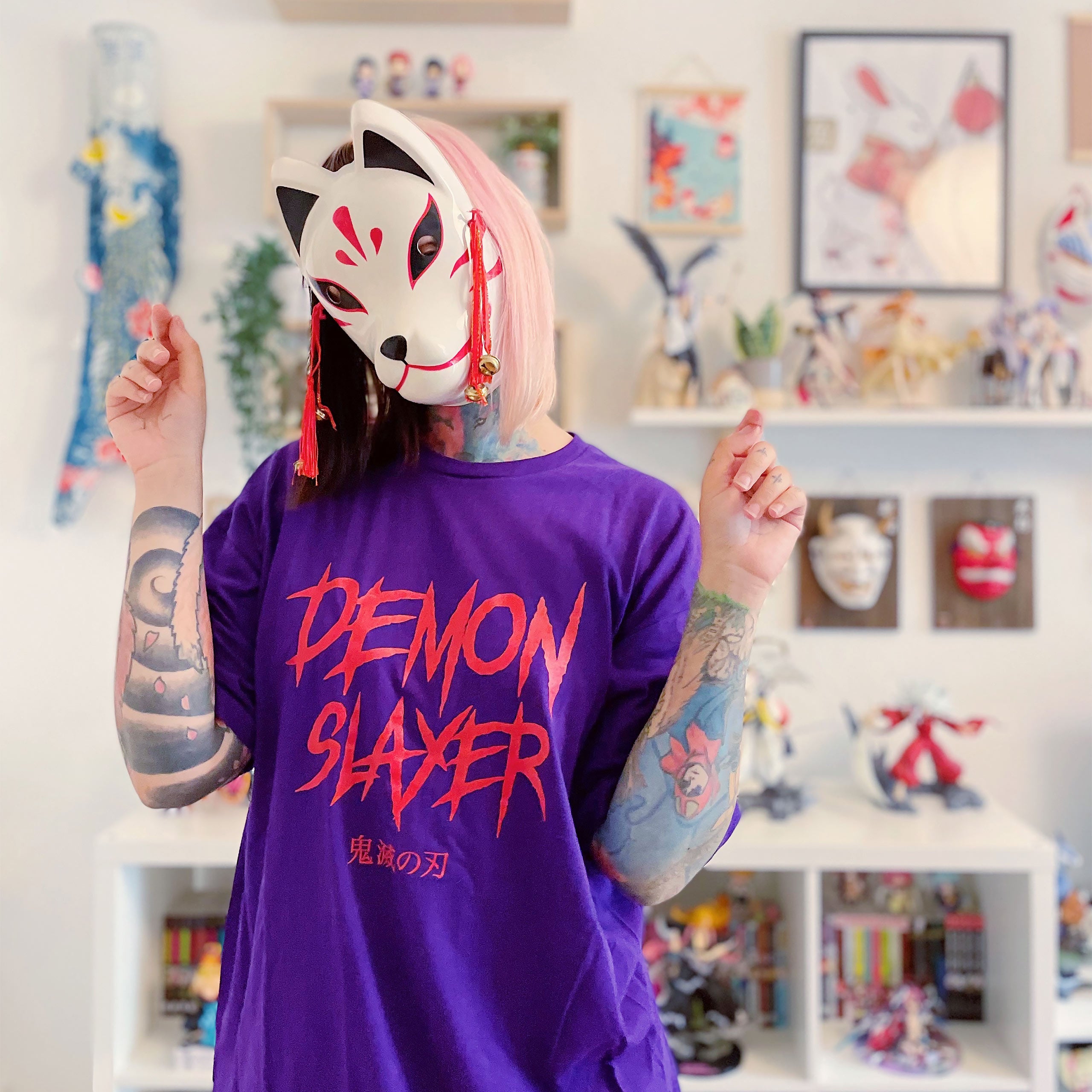 Productafbeelding Demon Slayer - Enmu T-shirt paars