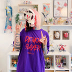 Productafbeelding Demon Slayer - Enmu T-shirt paars