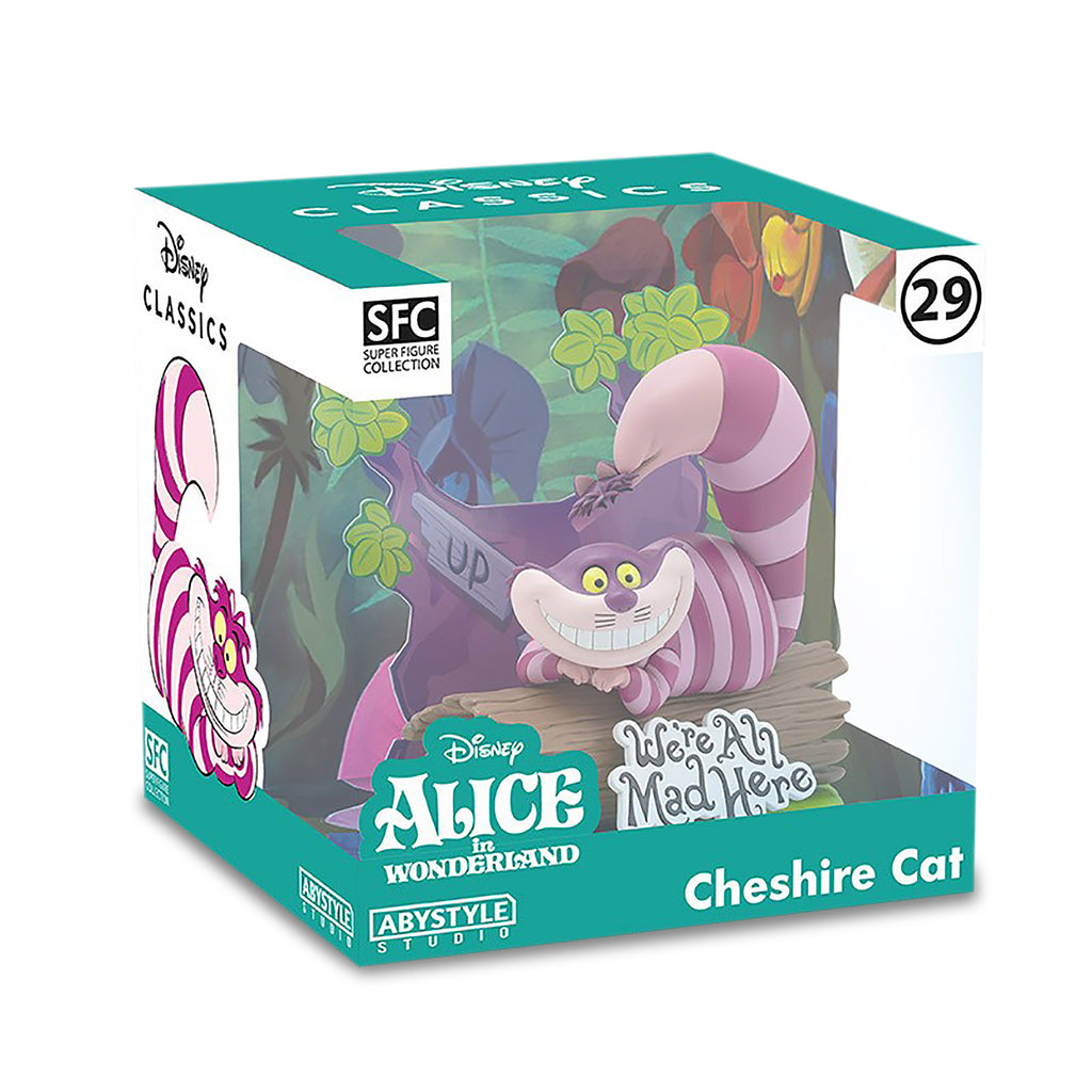 Productafbeelding Cheshire Cat helemaal gek hier Diorama figuur - Alice in Wonderland