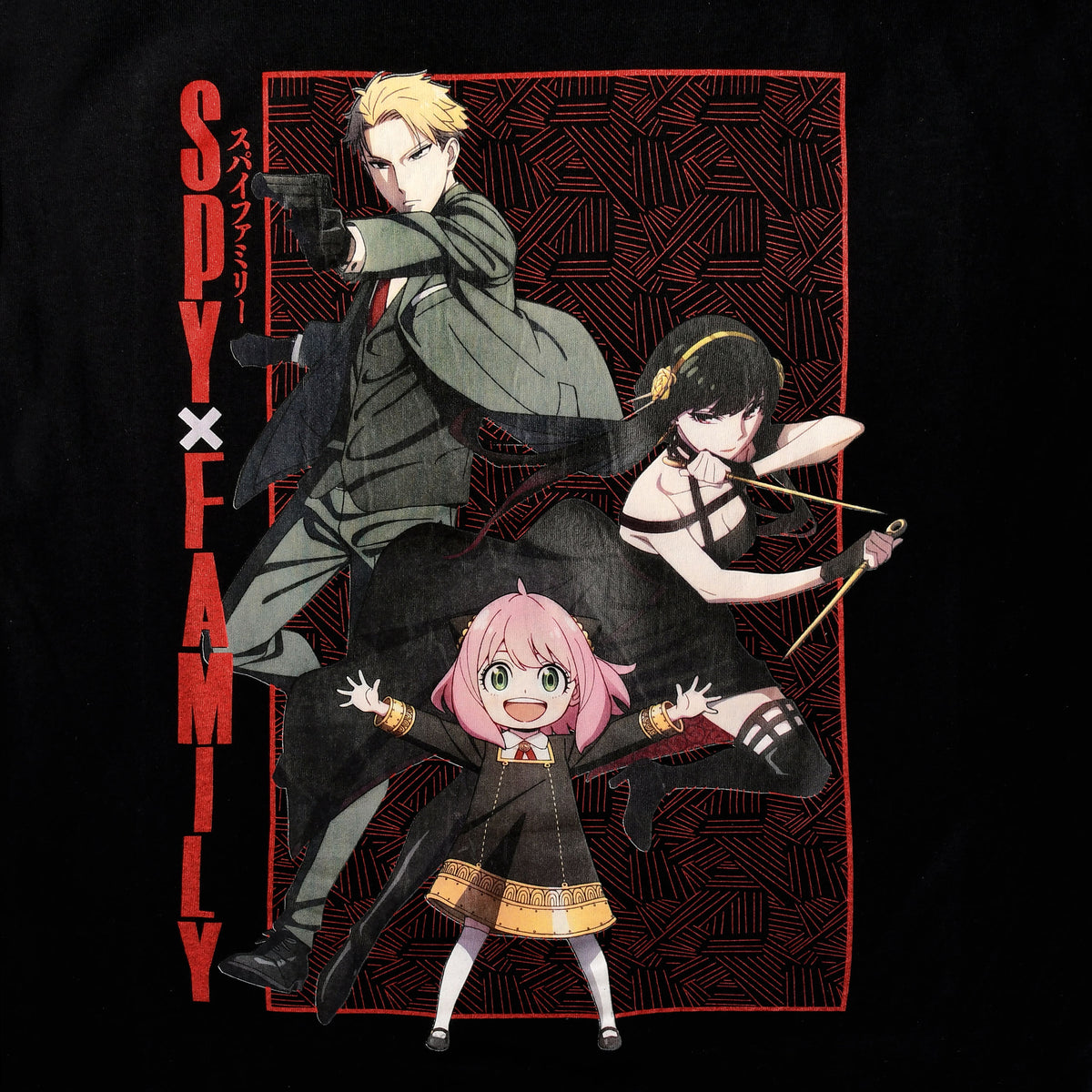 Productafbeelding Spy x Family - Groep Poster T-Shirt zwart