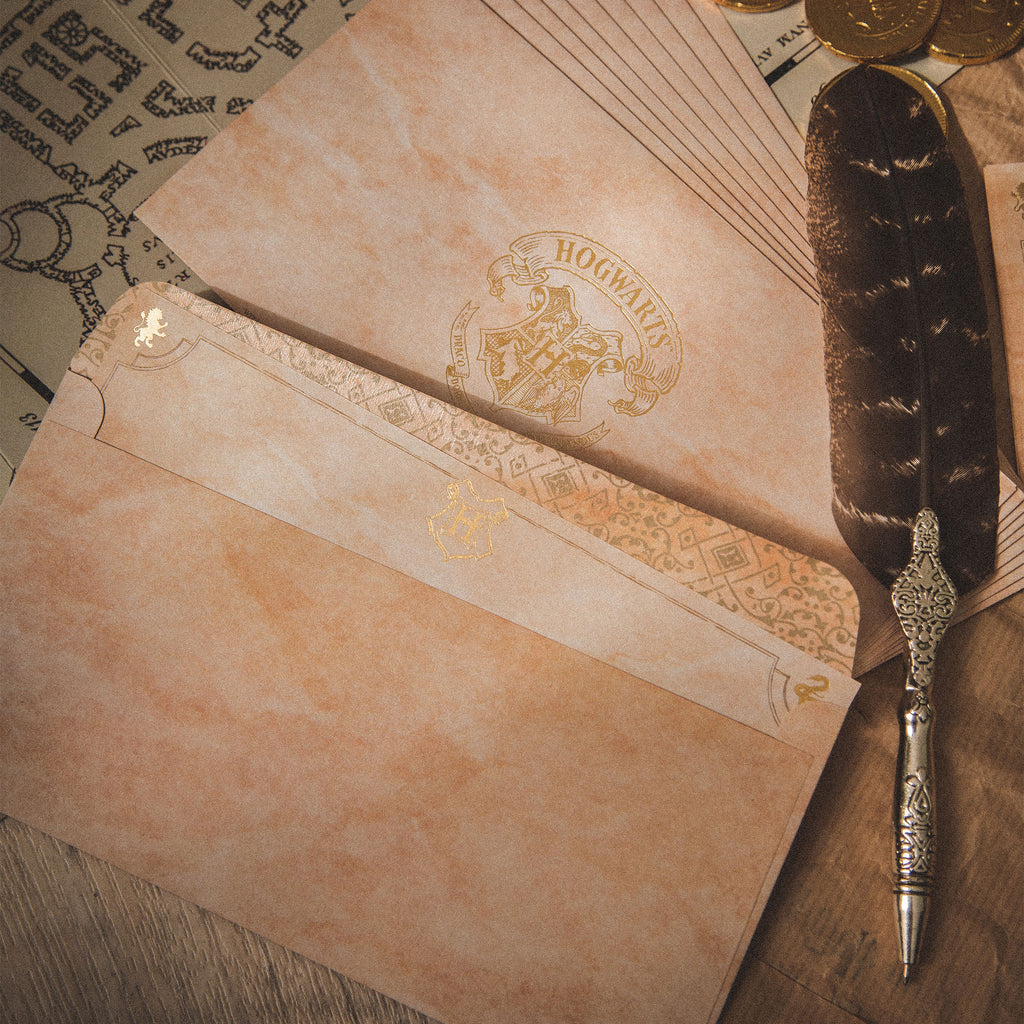 Productafbeelding Harry Potter - Veerpen met Hogwarts briefpapier set