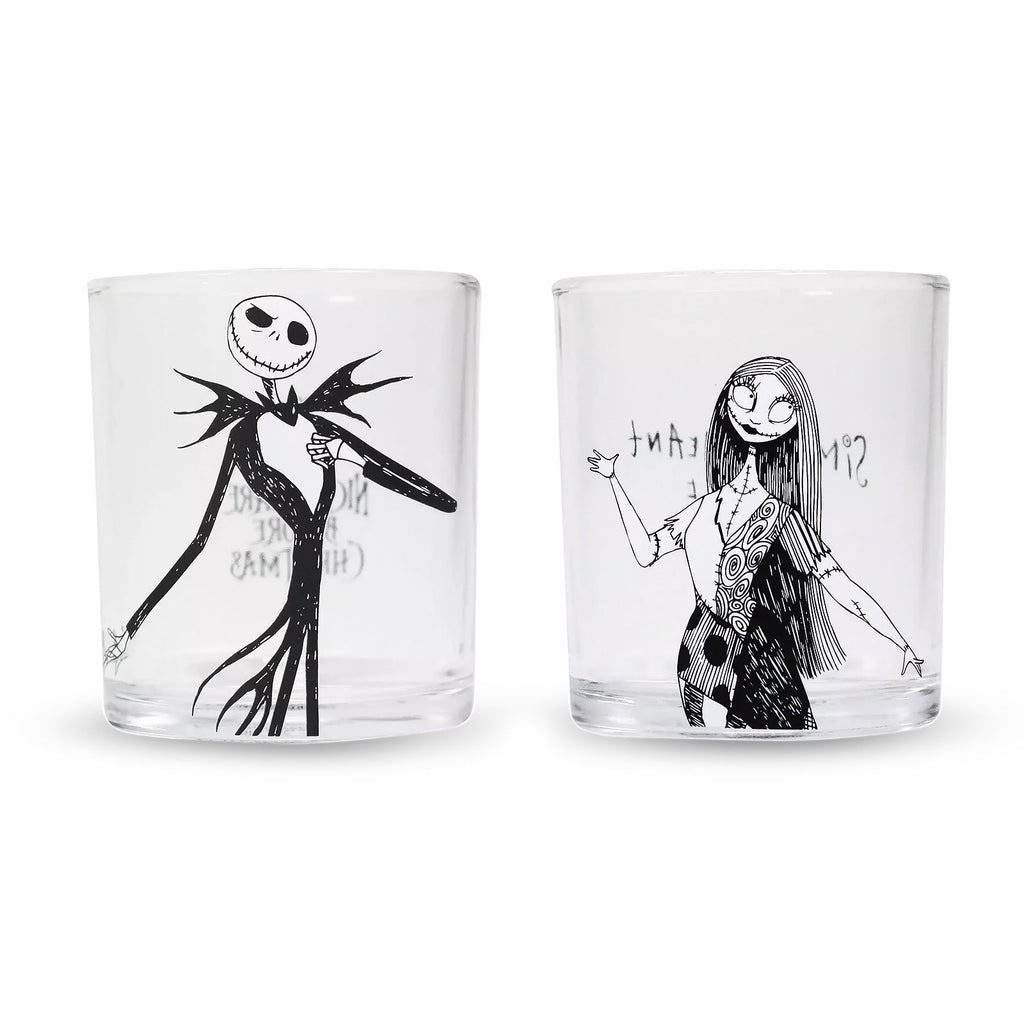 Productafbeelding Nightmare Before Christmas - Jack & Sally Glazen Set van 2