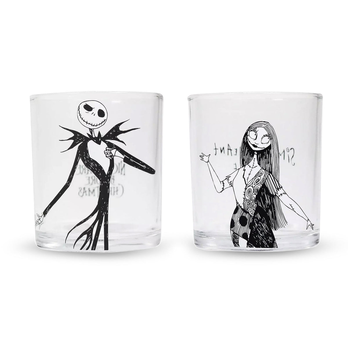 Productafbeelding Nightmare Before Christmas - Jack & Sally Glazen Set van 2