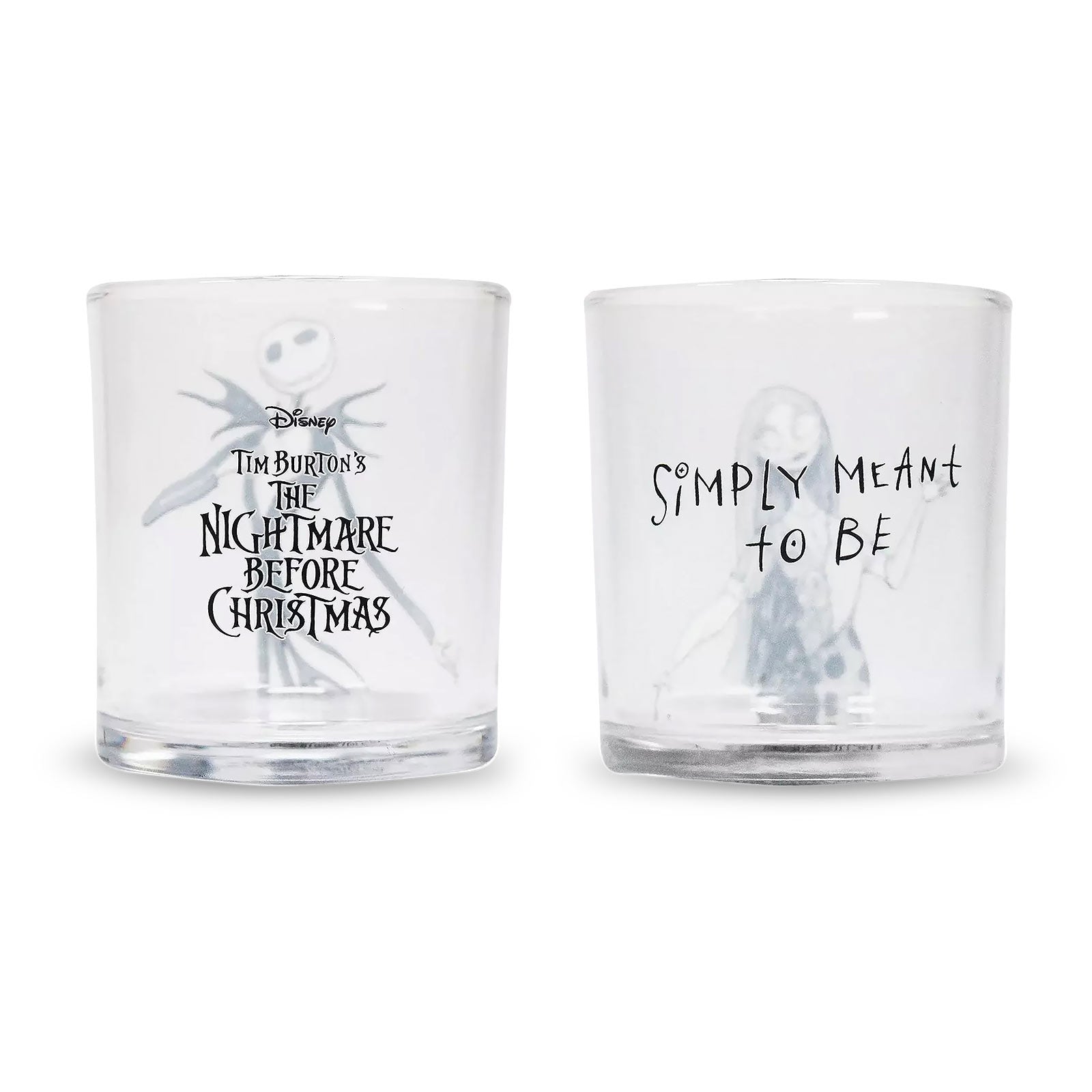 Productafbeelding Nightmare Before Christmas - Jack & Sally Glazen Set van 2