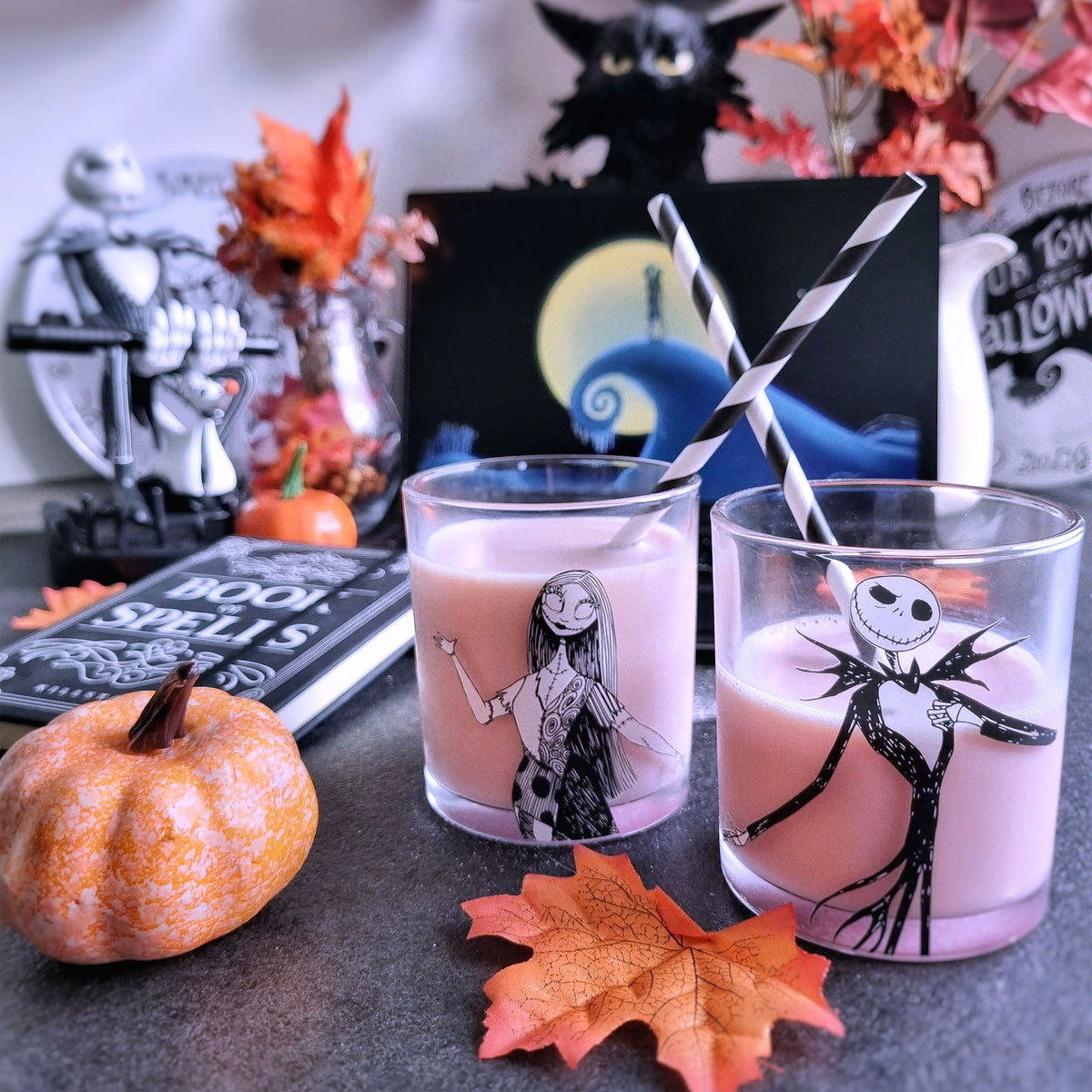 Productafbeelding Nightmare Before Christmas - Jack & Sally Glazen Set van 2