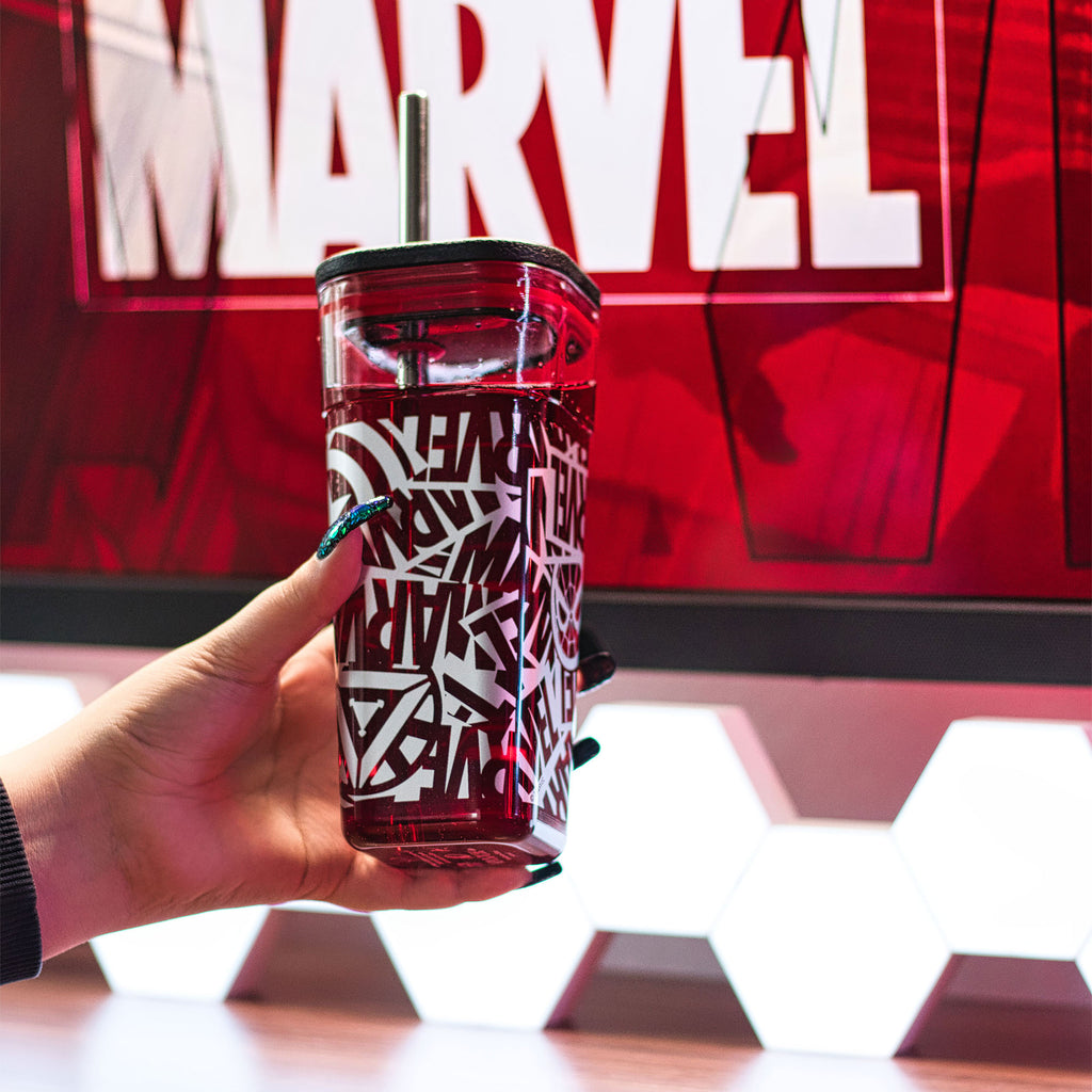 Productafbeelding Marvel - Logo Beker met Rietje