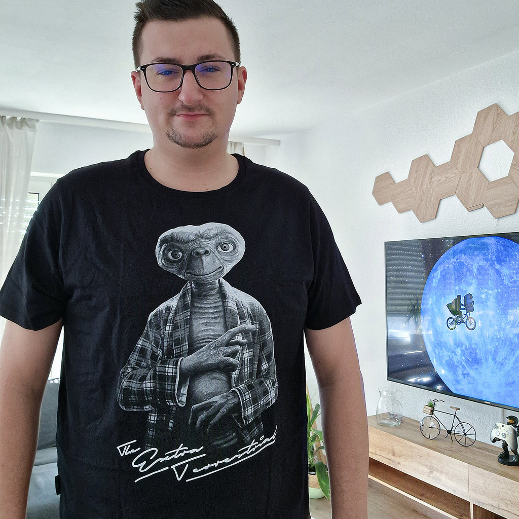 Productafbeelding E.T. - Monochroom Personage T-shirt zwart