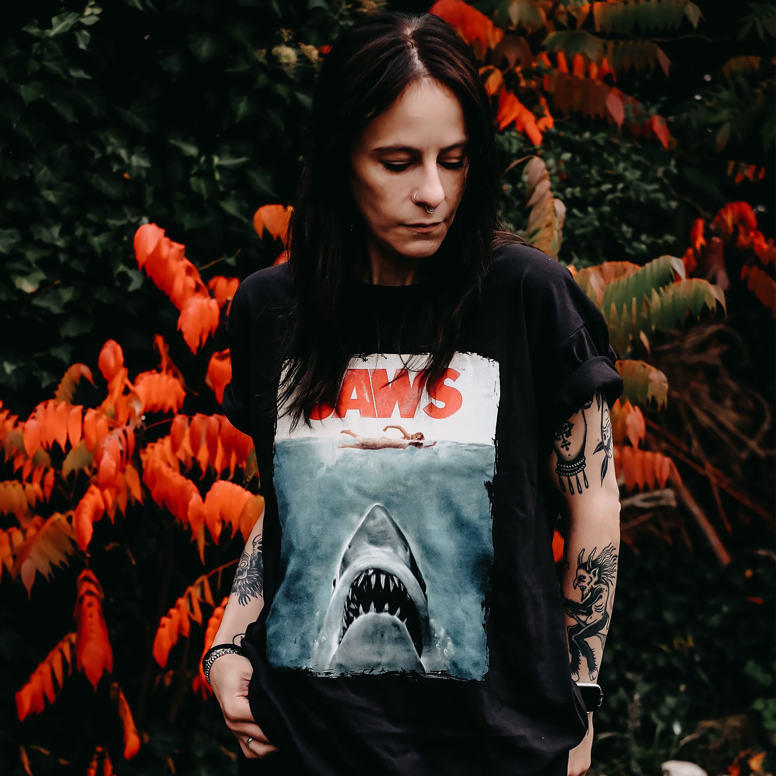 Product image The White Shark - Jaws Poster Shirt Black