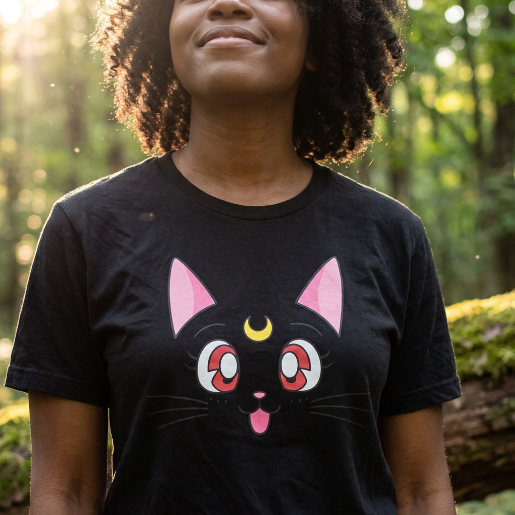 Productafbeelding Sailor Moon - Luna Dames T-Shirt Zwart