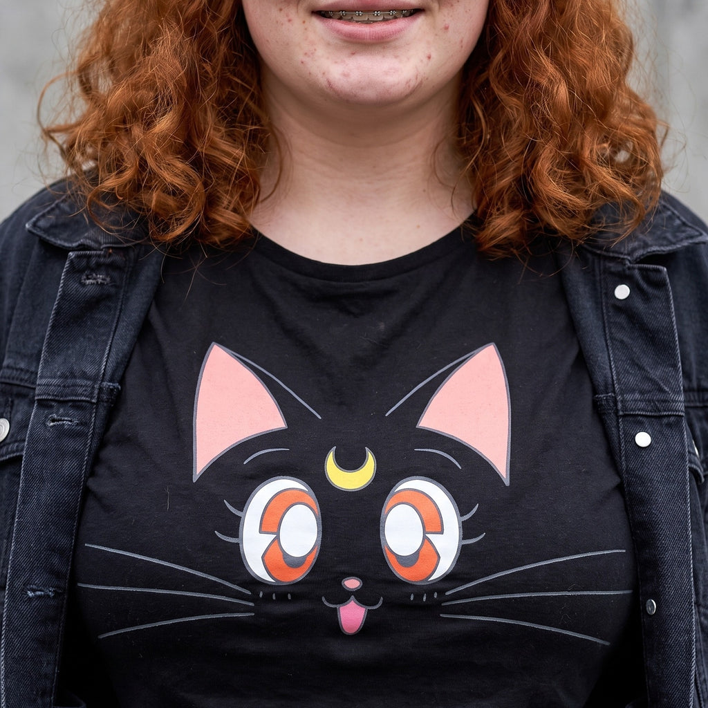 Productafbeelding Sailor Moon - Luna Dames T-Shirt Zwart