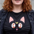 Productafbeelding Sailor Moon - Luna Dames T-Shirt Zwart