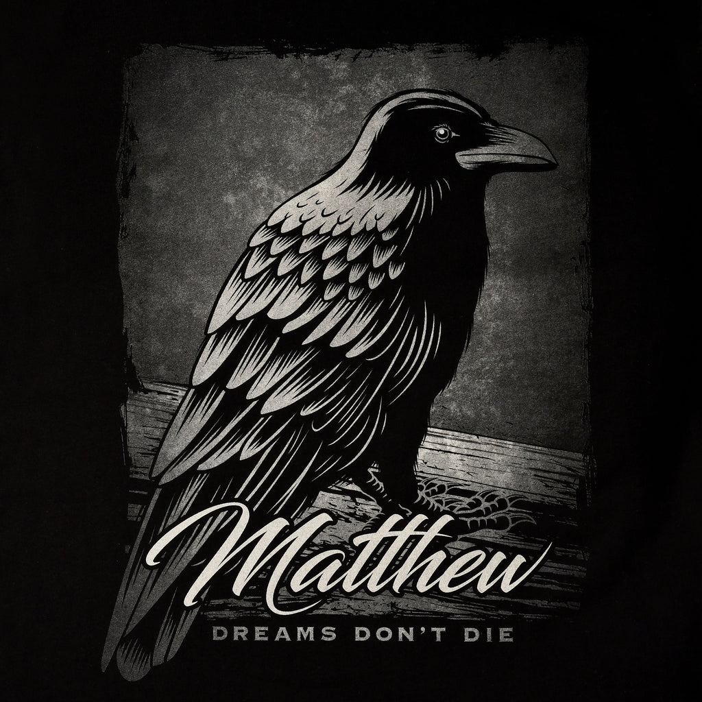 Productafbeelding Dreams Don't Die T-Shirt voor Sandman Fans Zwart