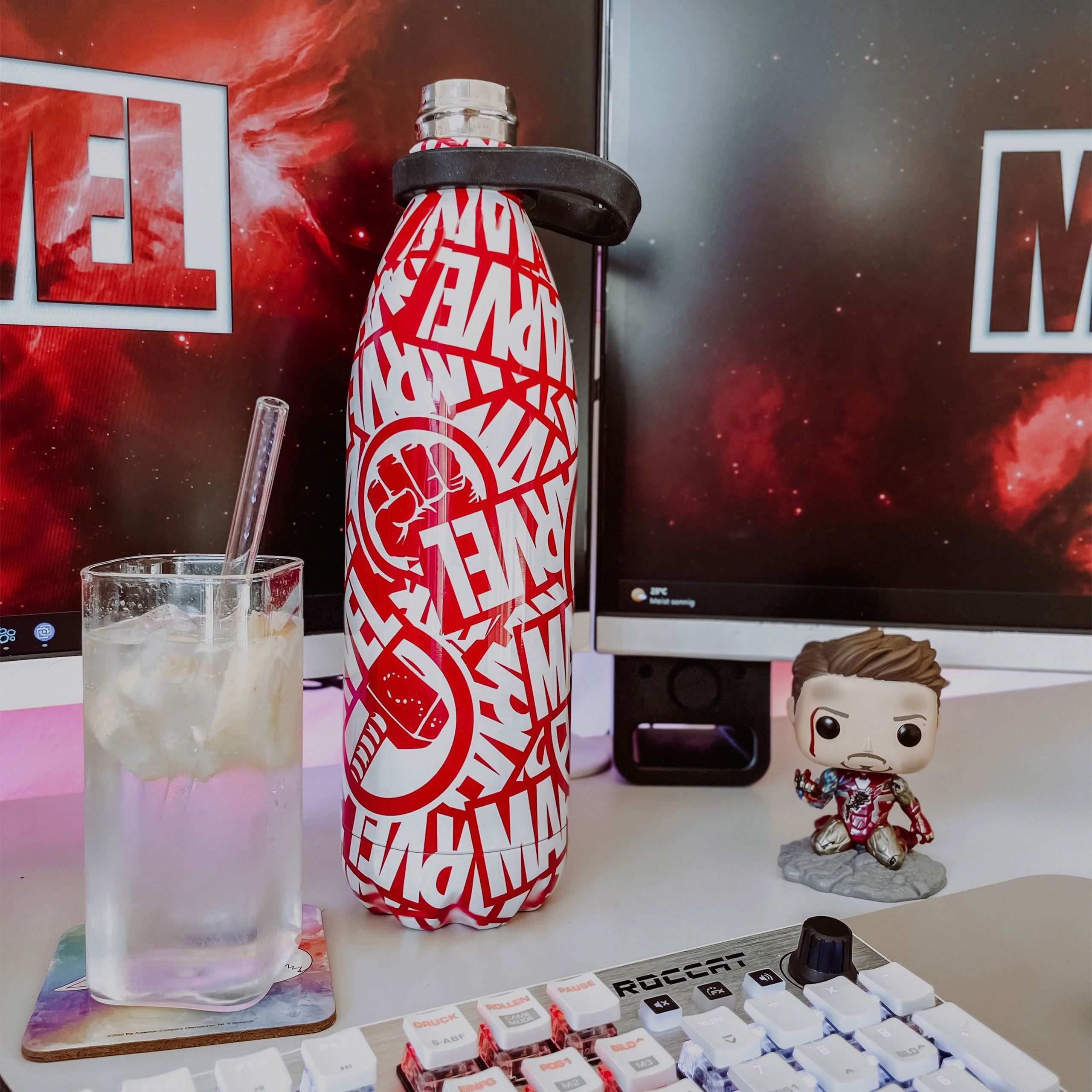 Productafbeelding Marvel - Logo en Iconen Waterfles