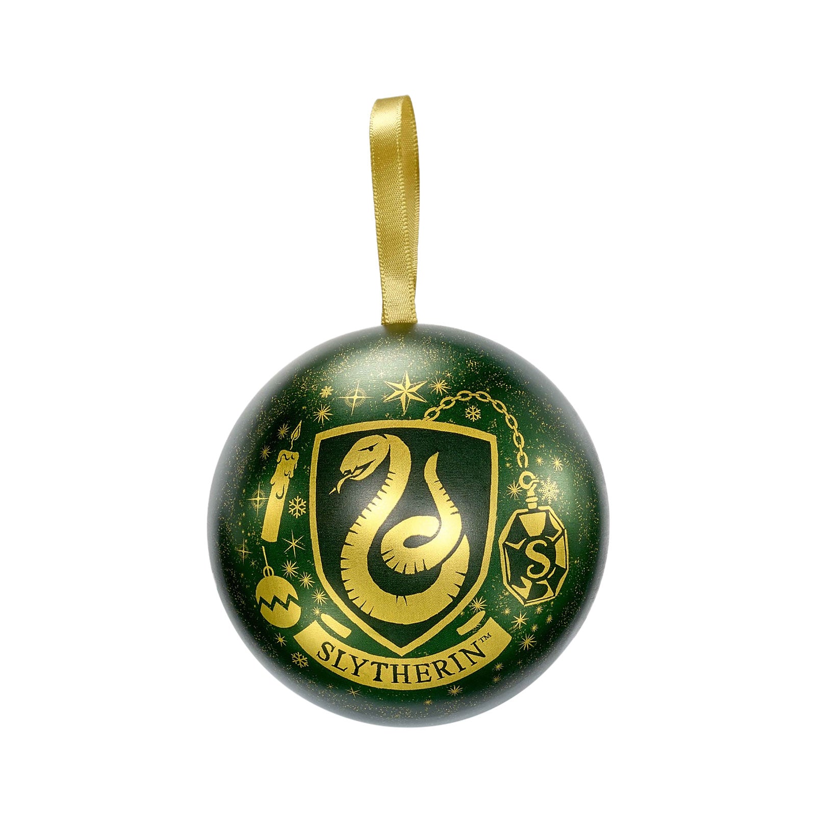 Productafbeelding Harry Potter - Kerstbal met Slytherin Wapen Ketting