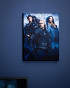 Productafbeelding Witcher - Ciri, Yennefer & Geralt Wandbeeld met licht