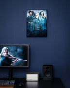 Productafbeelding Witcher - Ciri, Yennefer & Geralt Wandbeeld met licht