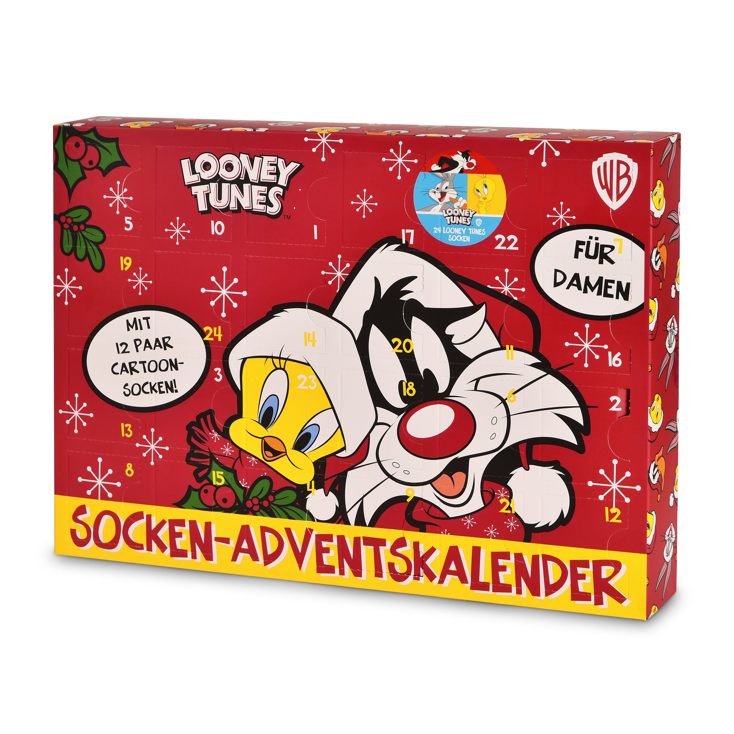 Productafbeelding Looney Tunes - Sokken Adventskalender 39-42